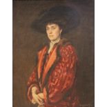 Guy Wilthew [A.K.A. Gerard Herbert Guy Smith] (British, 1876-1920), A half length portrait of Miss