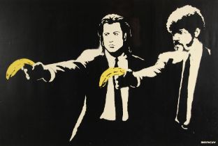 Banksy (contemporary British), 'Pulp Fiction', Limited edition screen print on wove paper, Published