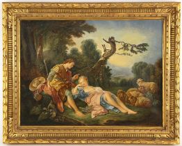 After Francois Boucher (French, 1703–1770), 'The Sleeping Shepherdess', a 19th century copy after