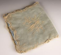 QUEEN VICTORIA INTEREST: a handkerchief sachet, 19th century, believed to have been made by Queen