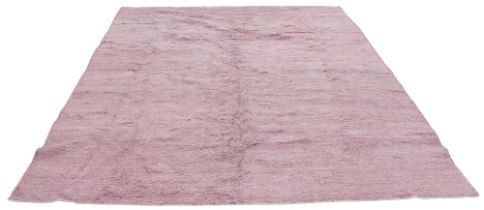 An Oka Skye linen rug, in mottled rosé, 40% linen, 40% viscose, 20% cotton, 244cm x 305cm