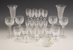 A selection of Waterford Crystal glassware, in the 'Colleen' pattern, comprising: six liqueur