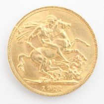 A George V full sovereign, dated 1911, 8gms