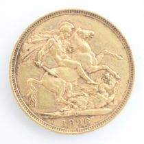 A Victorian full sovereign, dated 1896, 8gms