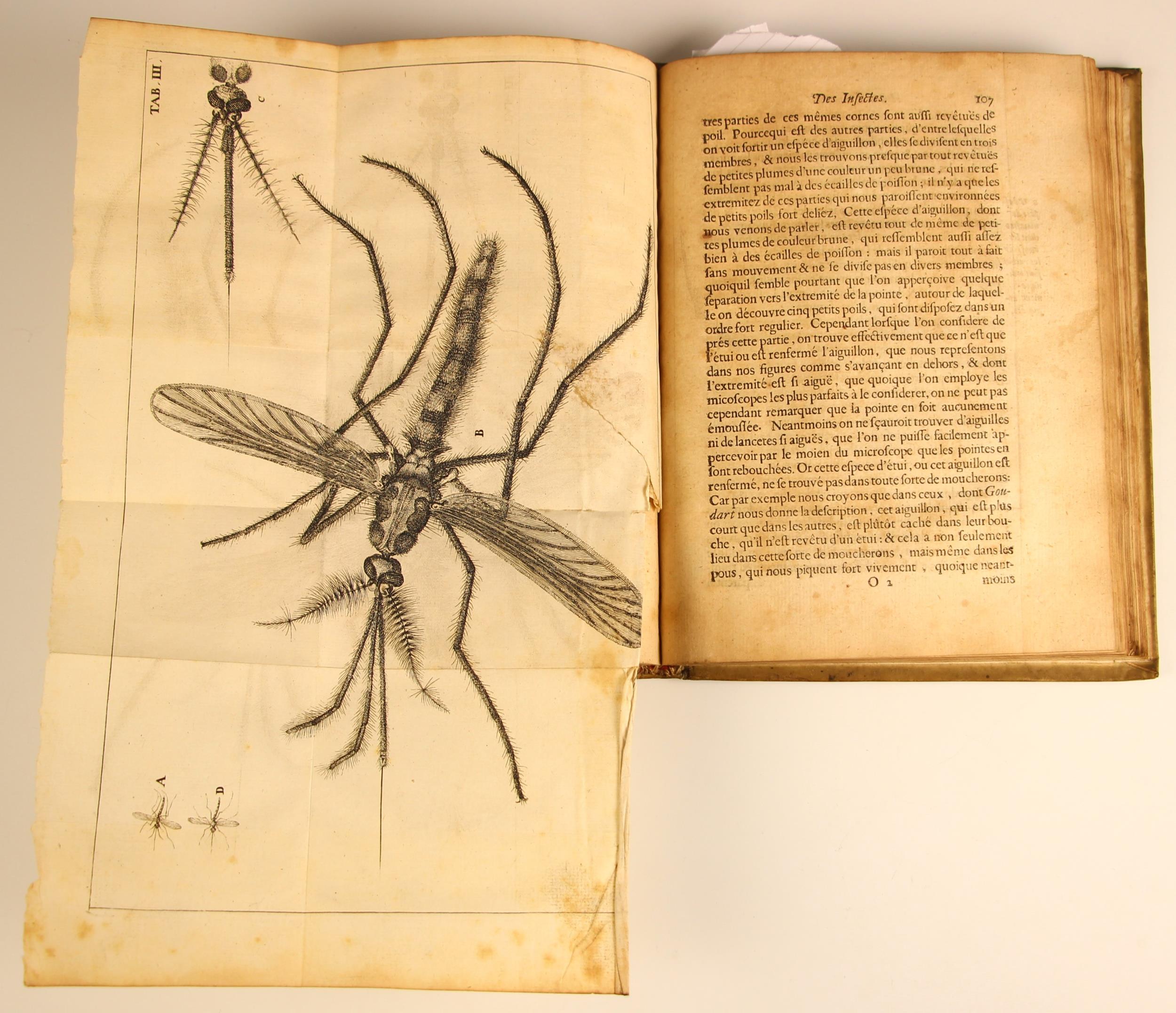 Swammerdam (Jean), HISTOIRE GENERALE DES INSECTES, full vellum, laid paper, fold-out annotation - Image 5 of 19