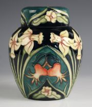 A Moorcroft ginger jar and cover, 20th century, in the 'Carousel' pattern, numbered 522, designed by