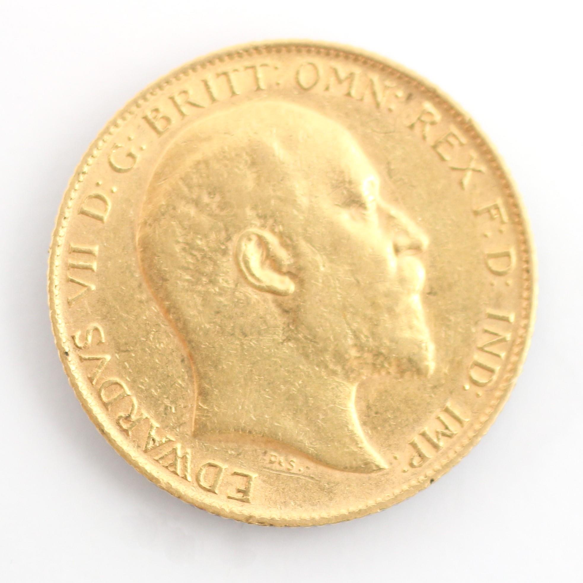 An Edward VII half sovereign, dated 1910, 4gms - Image 2 of 2