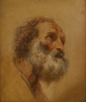 Attributed to Benedetto Luti (Italian, 1666-1724), Head of an apostle, possibly a study for the work