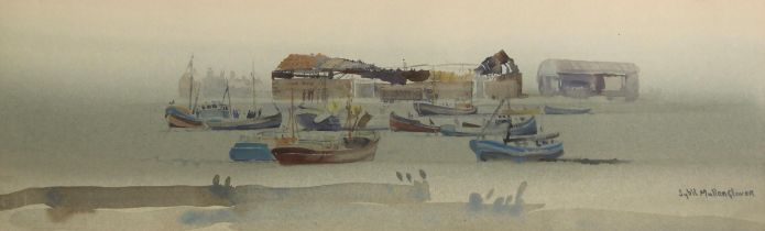 Sybil Mullen Glover (British, 1908-1995), Watercolour on paper, Clyde Quay, Signed lower right, 16.