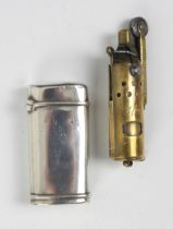 A Victorian silver lighter, Deakin and Moore, Birmingham 1869, of plain polished rectangular form