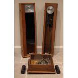 An oak cased electric Synchronome master clock, mid 20th century, serial no. 1091, with time and day