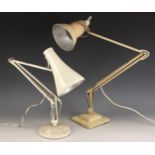 A Herbert Terry & Sons Ltd Anglepoise lamp, early 20th century, of typical form, upon stepped square