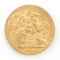 A George V full sovereign, dated 1911, 8gms