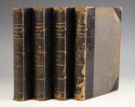 Robertson (William), THE HISTORY OF AMERICA, ninth edition, 4 vols, 3/4 leather, textured boards,