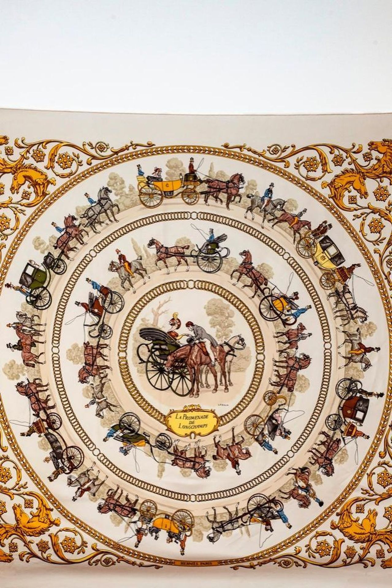 Hermes Silk Scarf - Image 3 of 7