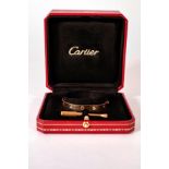 Gold and Diamond Cartier LOVE Bracelet