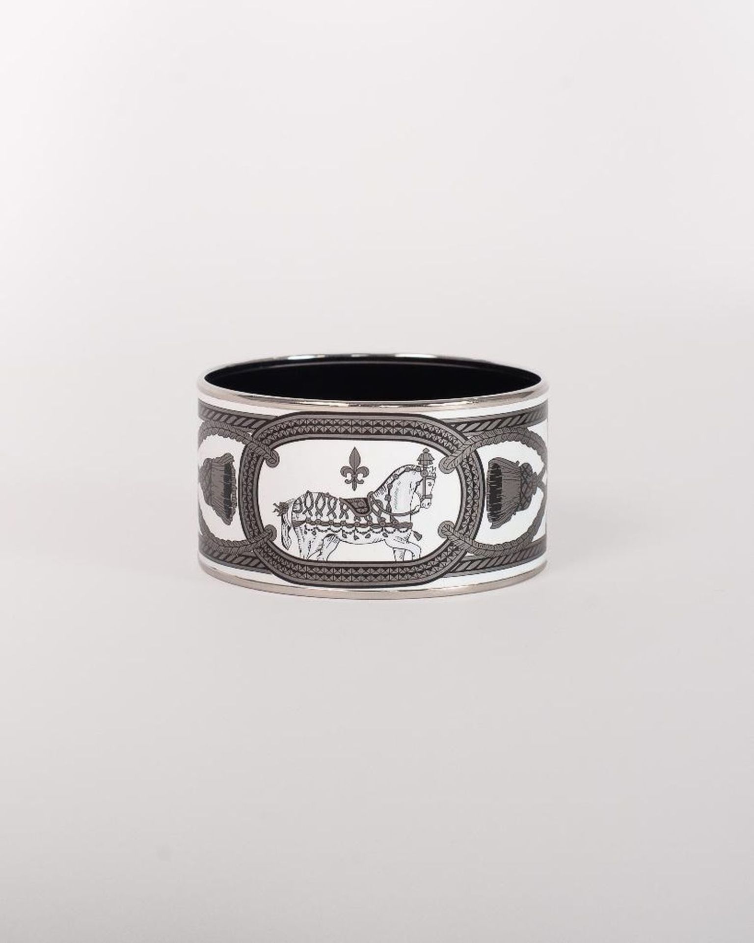 Vintage Hermes Paris Enamel Bangle Bracelet - Image 7 of 11