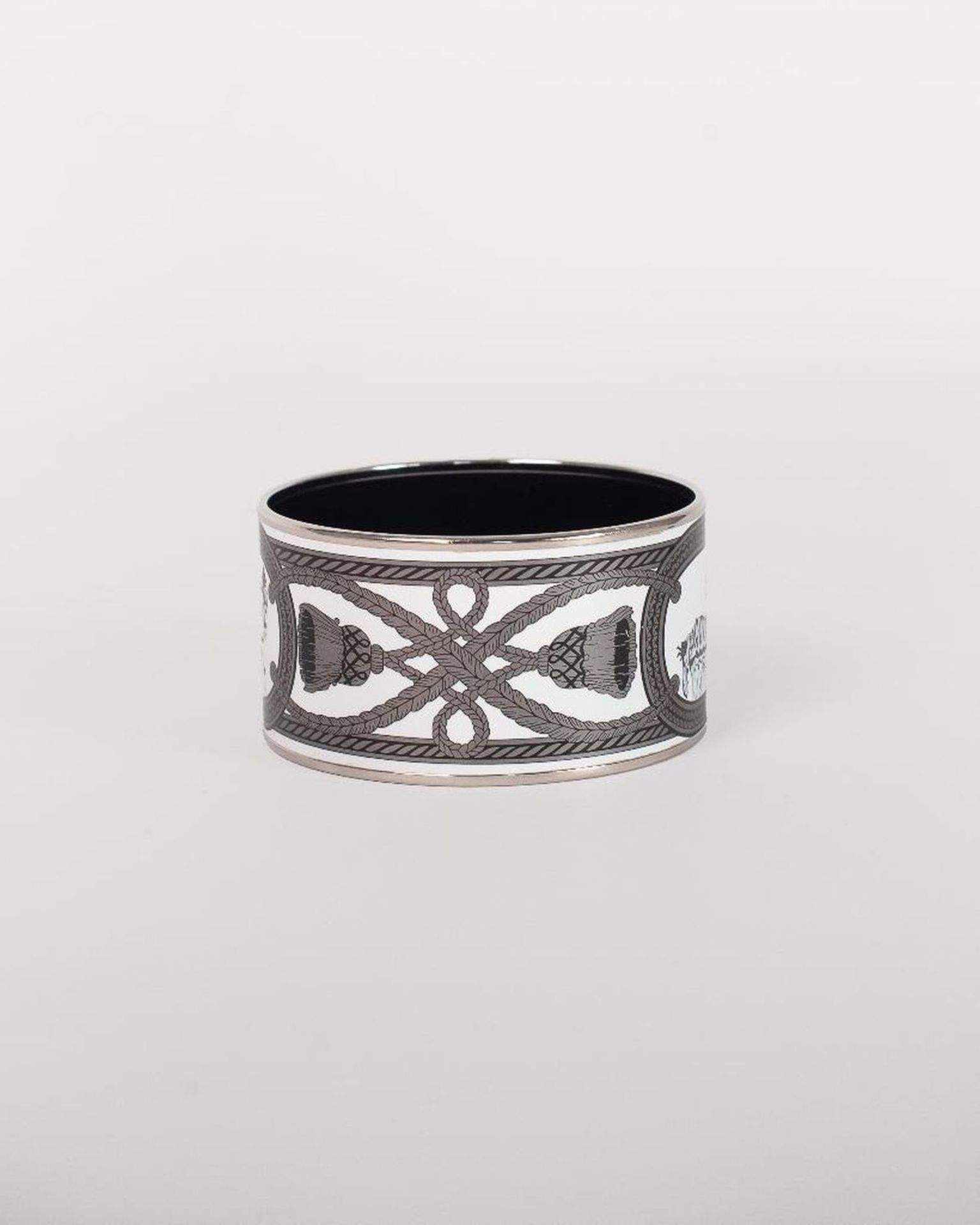 Vintage Hermes Paris Enamel Bangle Bracelet - Image 8 of 11