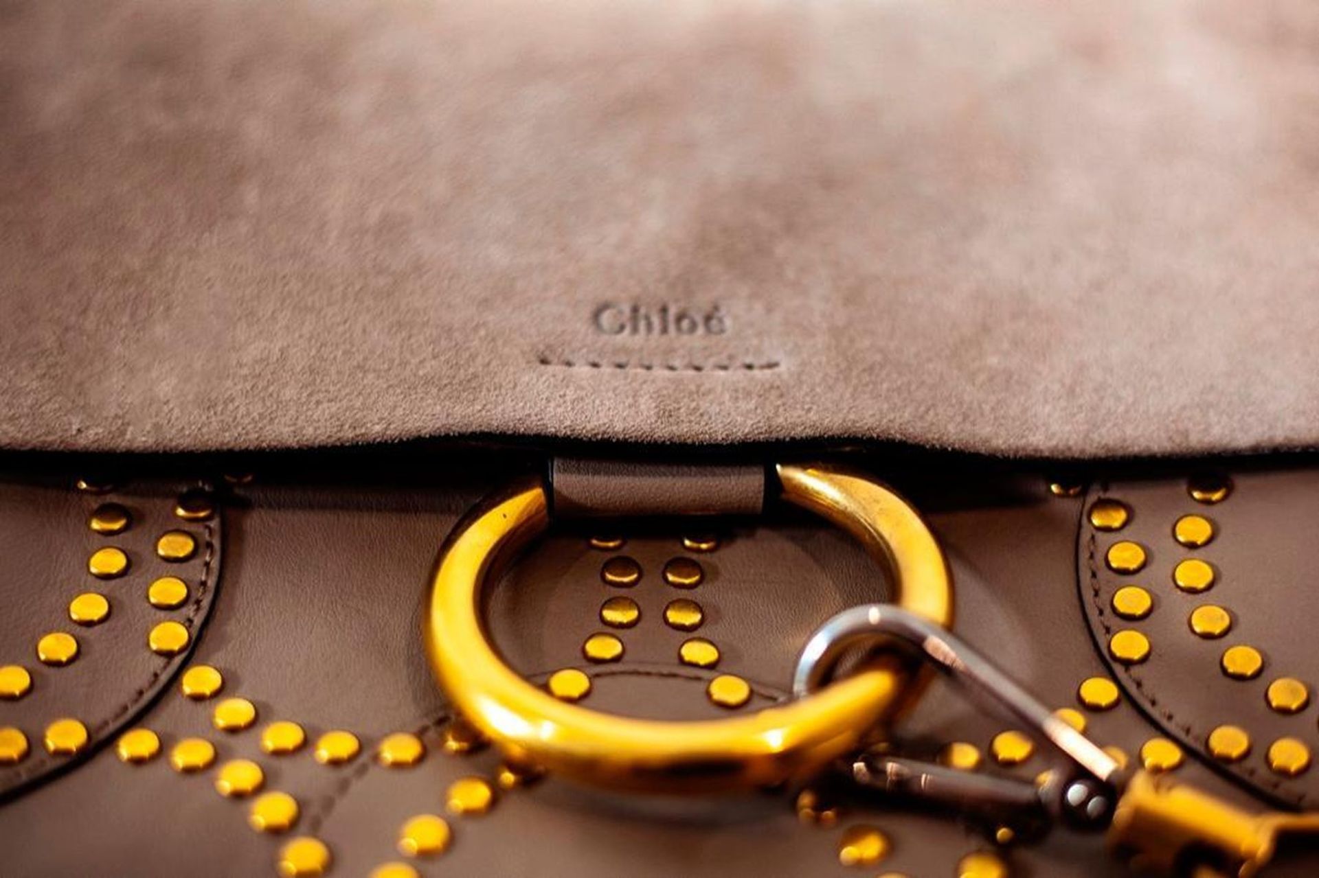 Chloe Faye Day Handbag Grey Suede - Image 7 of 10