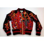 Gucci Loved Silk Bomber Jacket