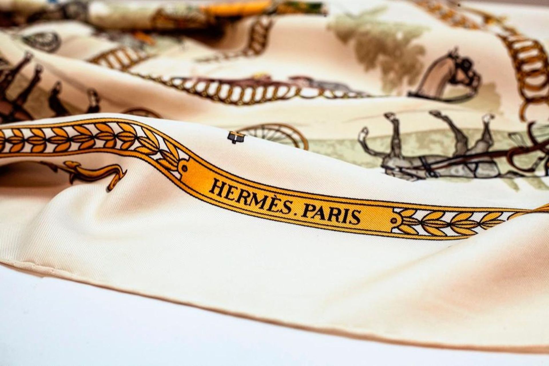 Hermes Silk Scarf - Image 7 of 7