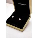 Van Cleef & Arpels Vintage Diamond Alhambra Earring Studs