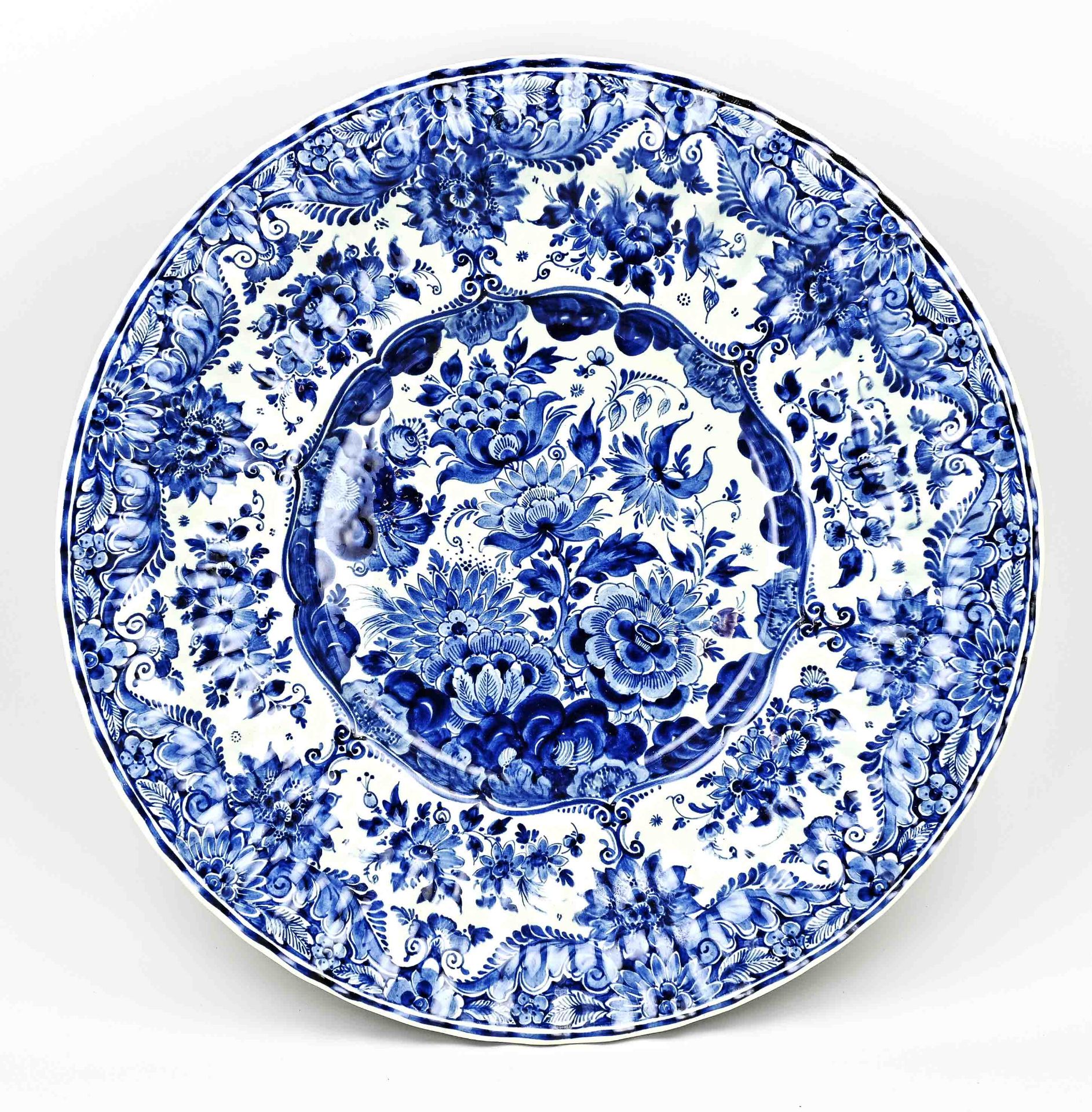 Antique Delft dish Ø 48 cm.