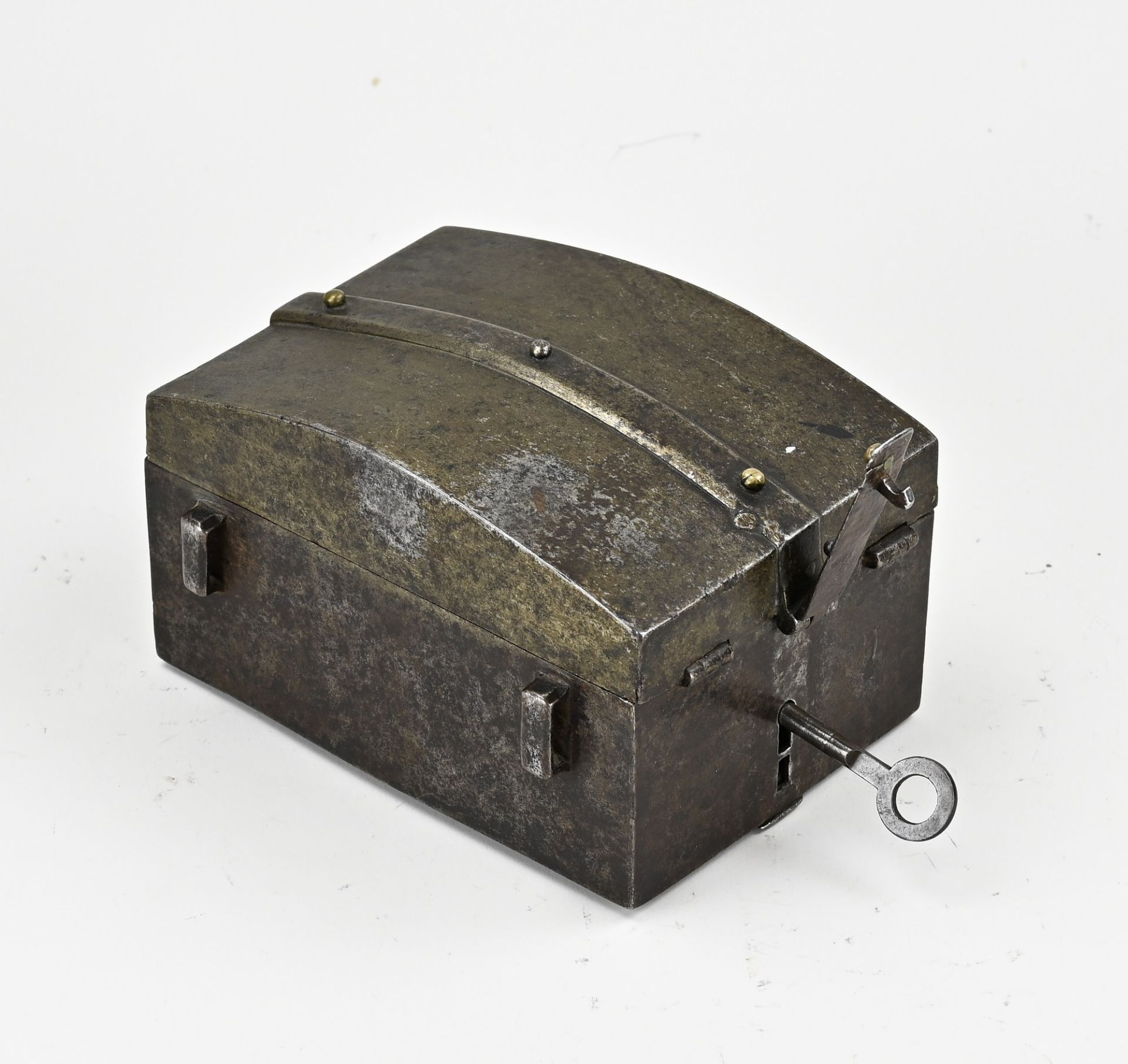 17th - 18th Century iron cash box - Image 2 of 2