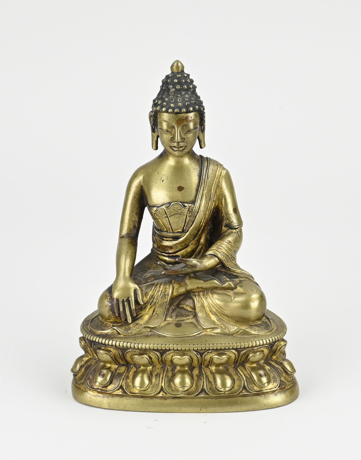 Chinese bronze Buddha, H 16.5 cm.