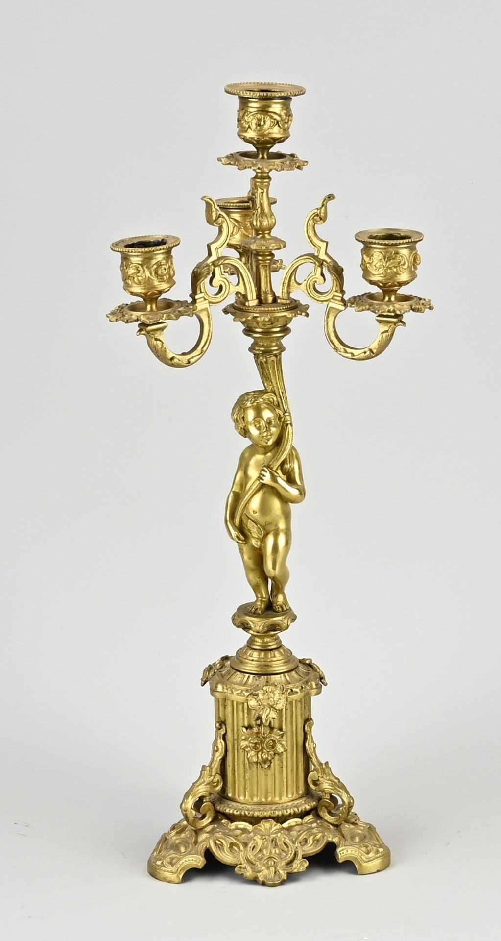 Antique French Charles Dix candlestick, 1840