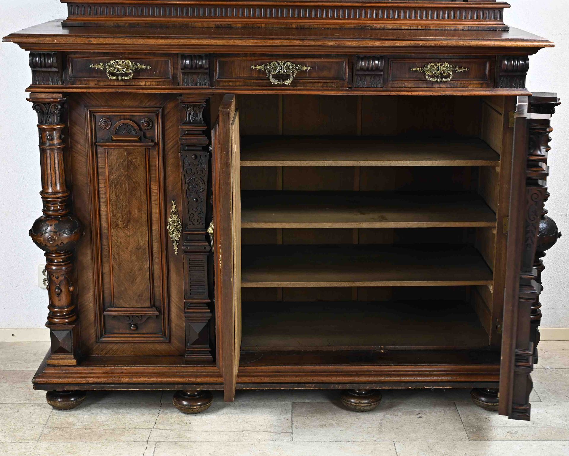 Capital German sideboard with bronze, 1880 - Bild 4 aus 4