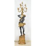 Venetian lamp, H 202 cm.