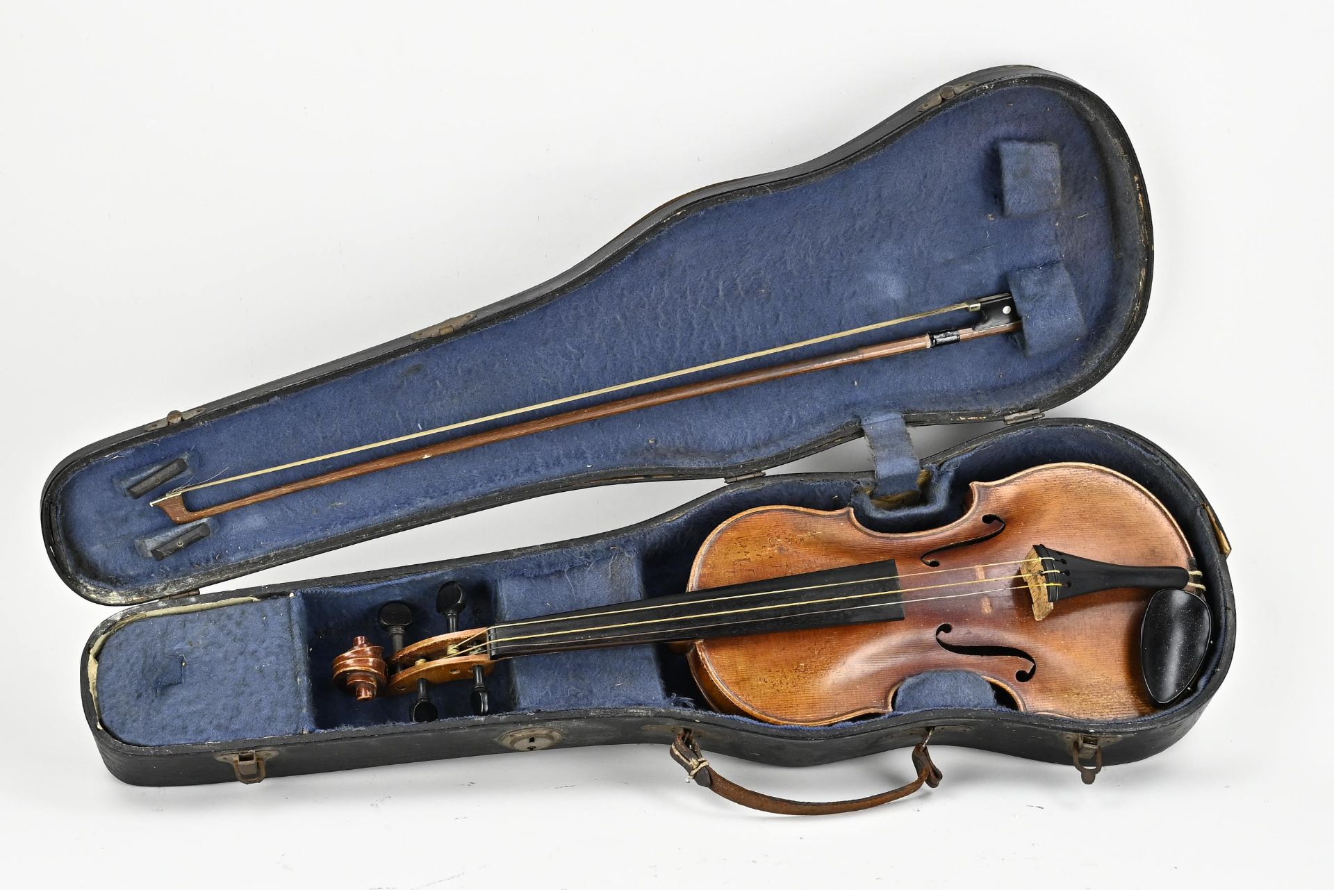 Violin in case, 1900