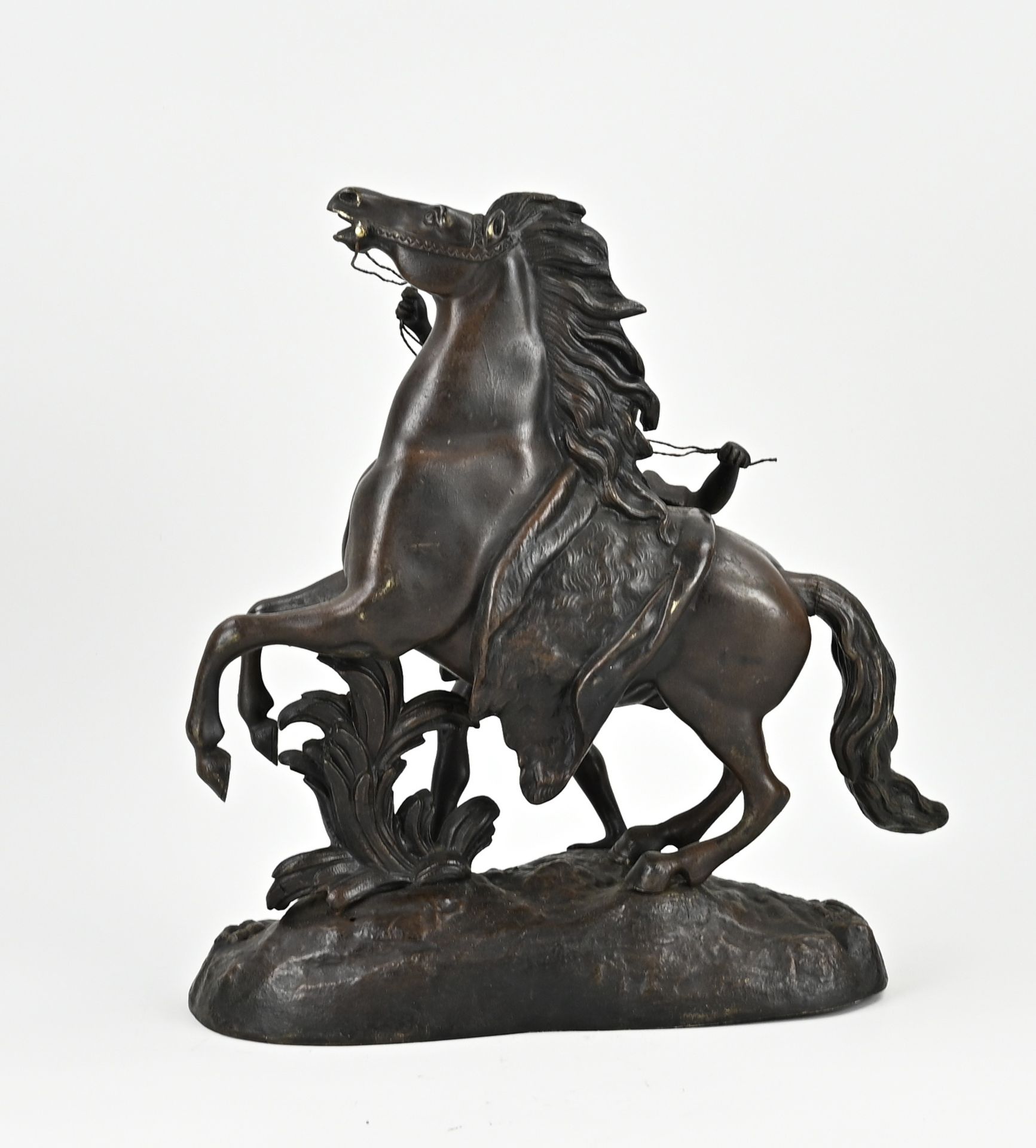 Bronze Figure, Horse Driver - Image 2 of 2