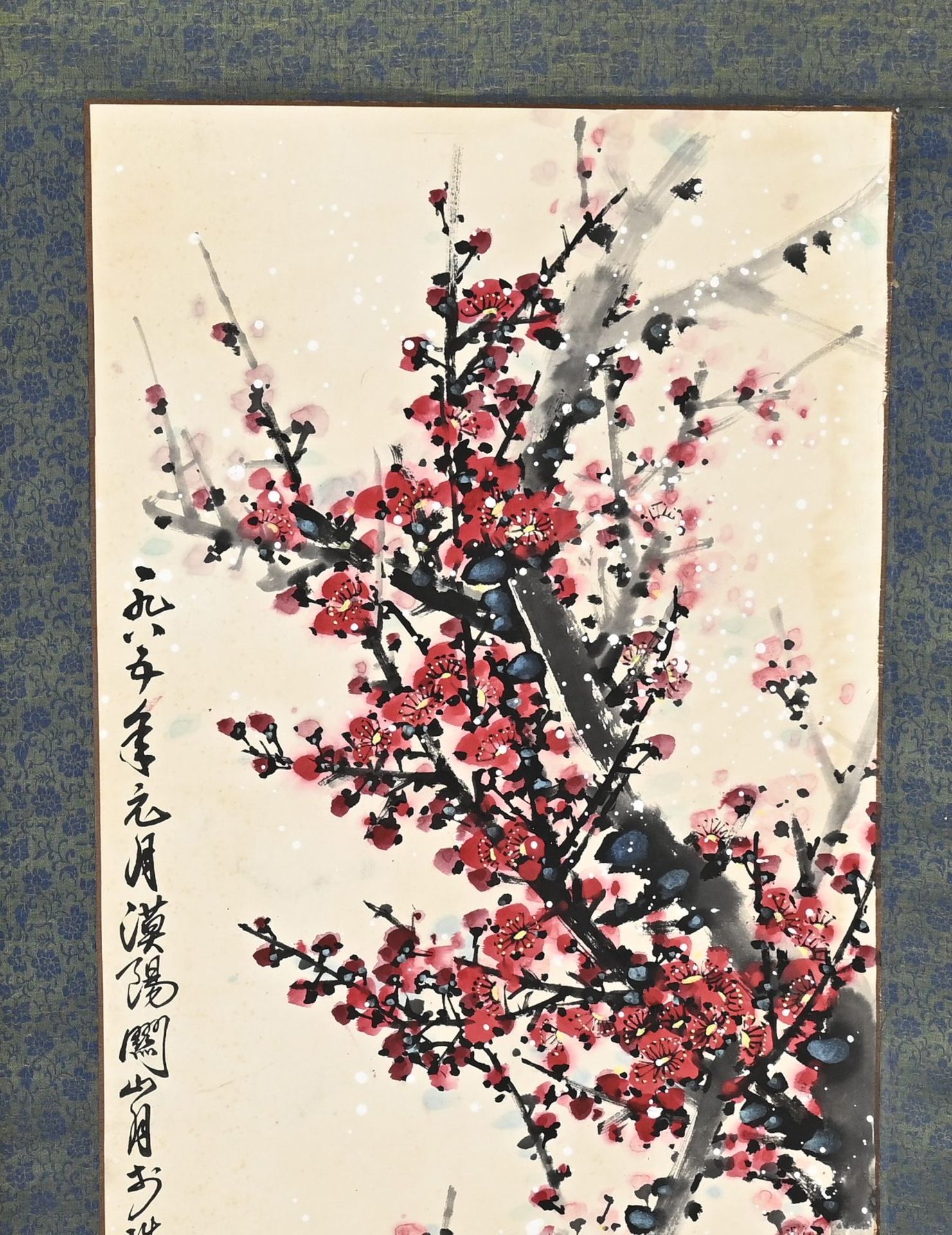 Chinese scroll painting, 94 x 36.5 cm. - Bild 2 aus 3