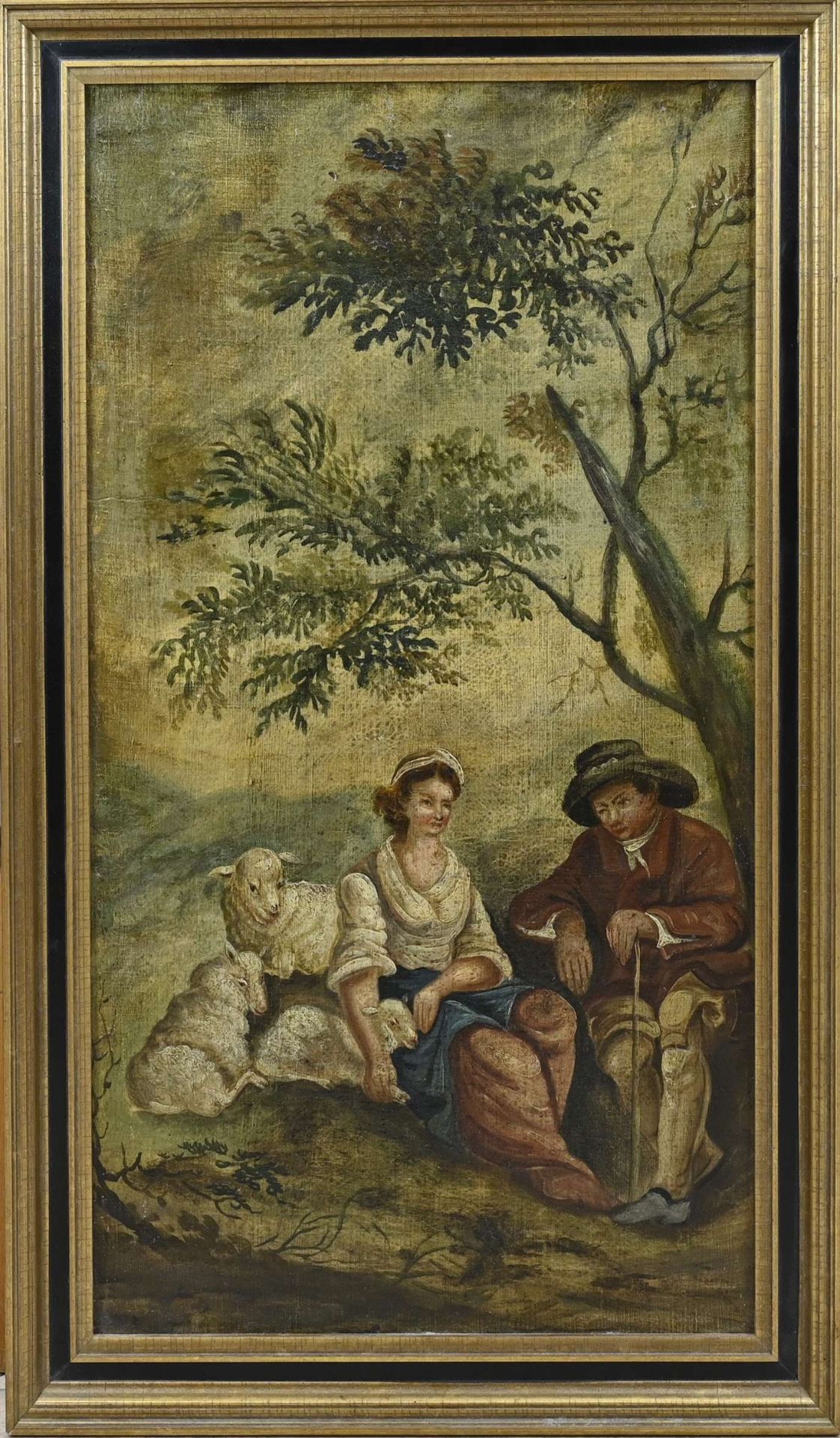 Unsigned, Figures in a landscape with sheep