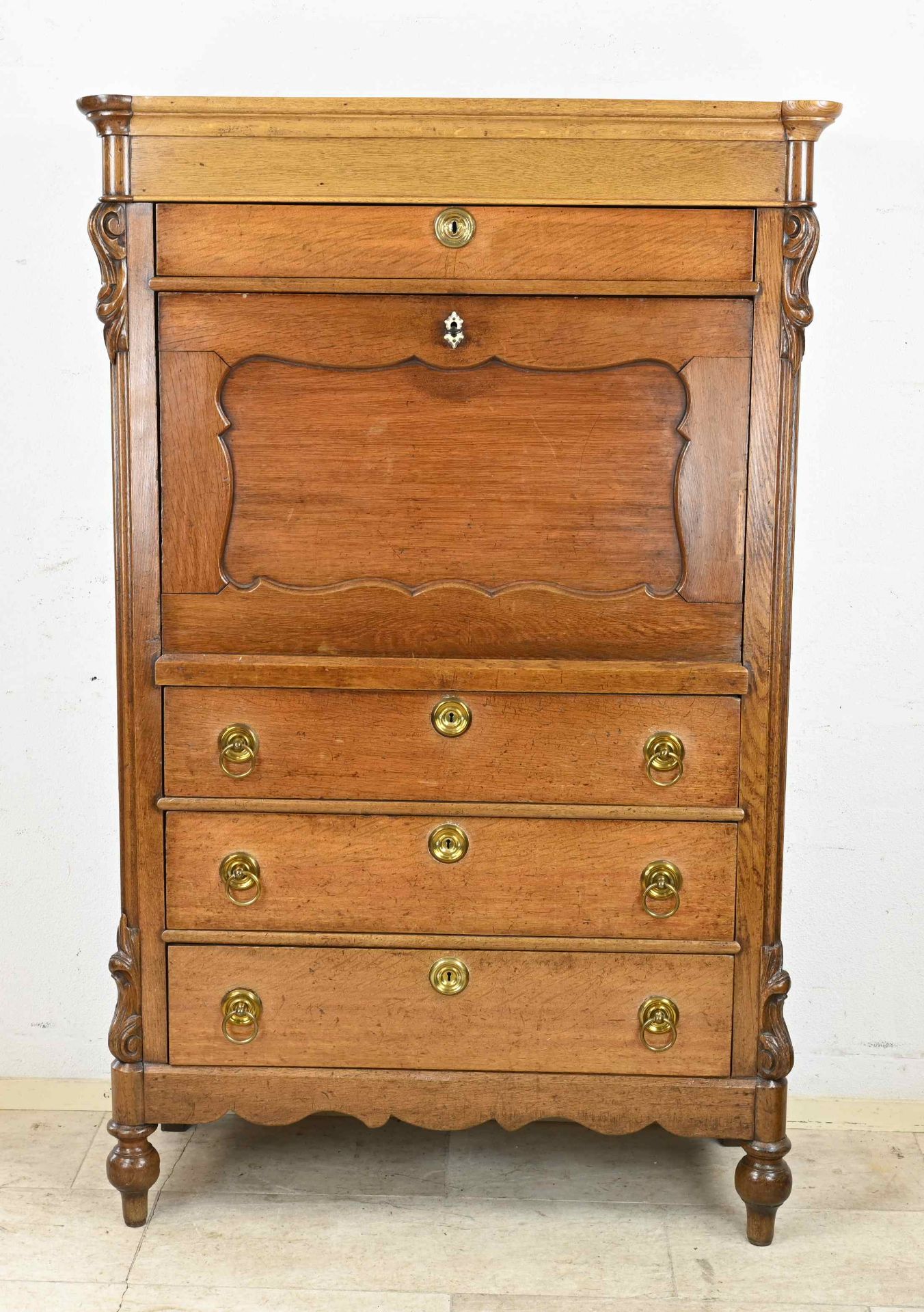 Oak secretaire, 1850 - Image 2 of 2