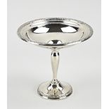 Silver tazza with flower border