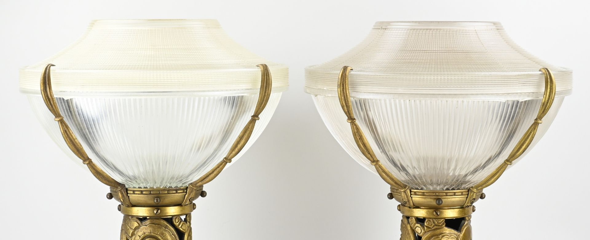 2x E. Jacques Ruhlmann table lamp, H 70 cm. - Image 2 of 4