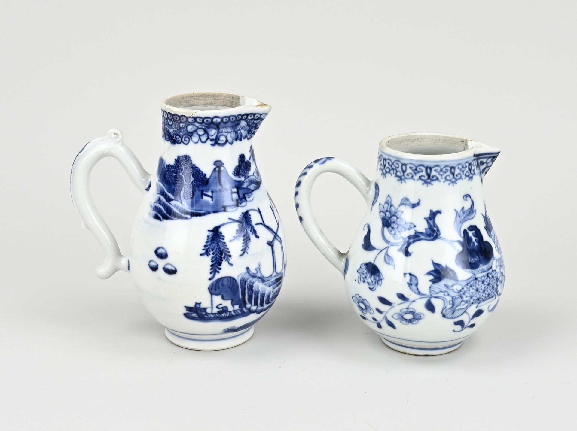 Two 18th century Chinese milk jugs - Image 2 of 3