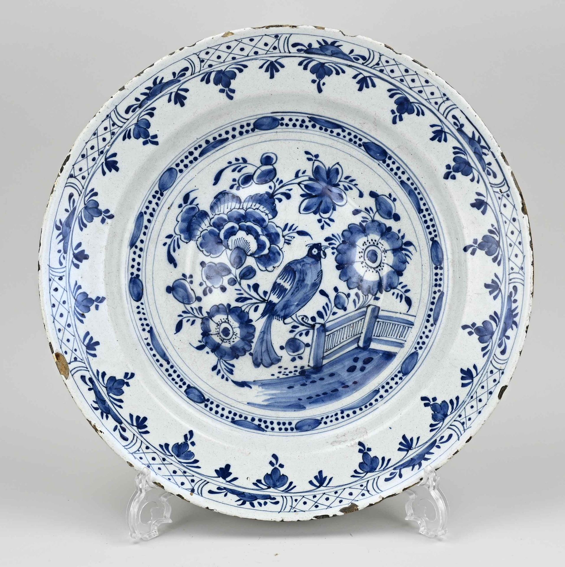 Delft dish Ø 35.5 cm.