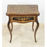 French game table with intarsia, 1880