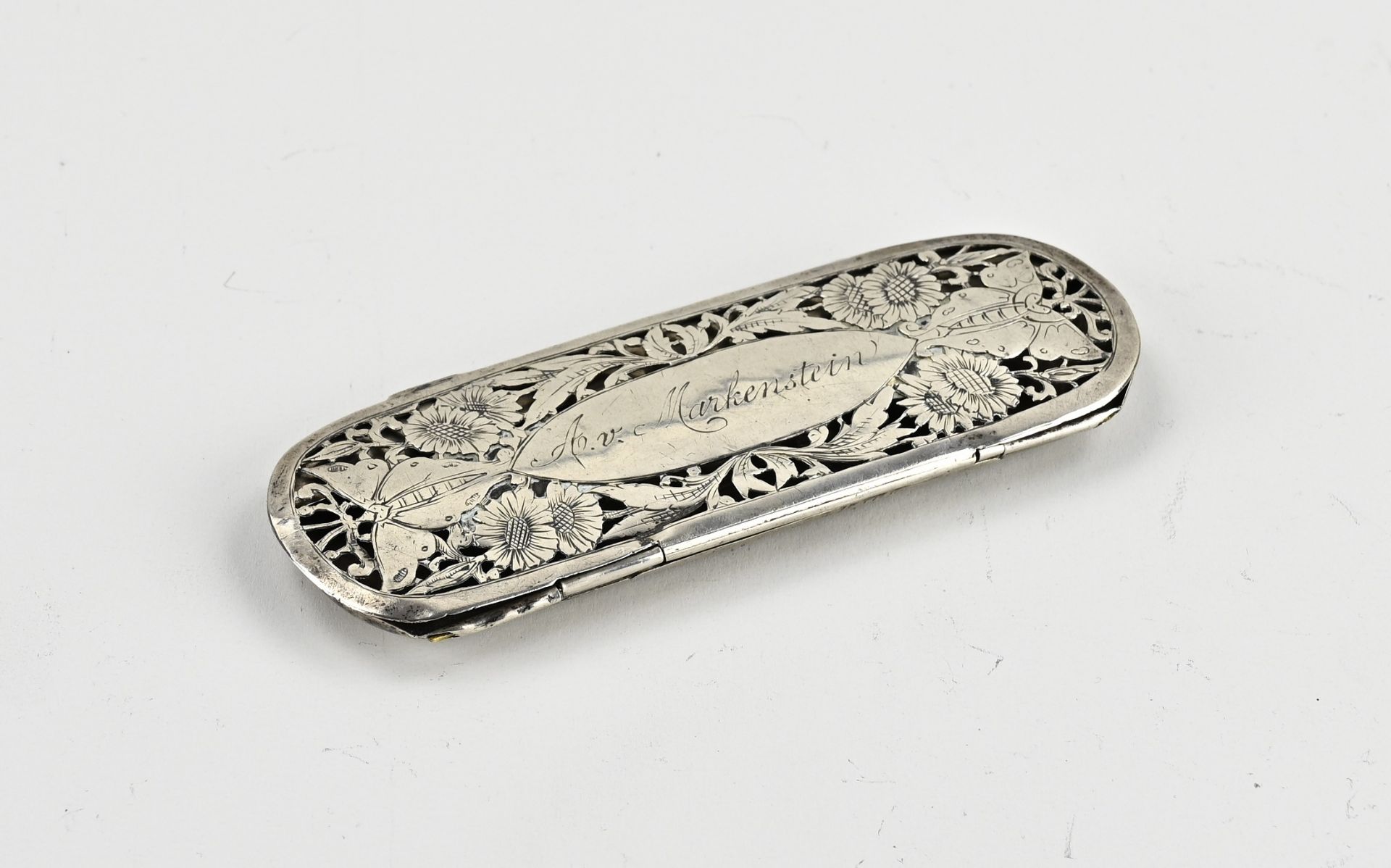 Silver glasses case