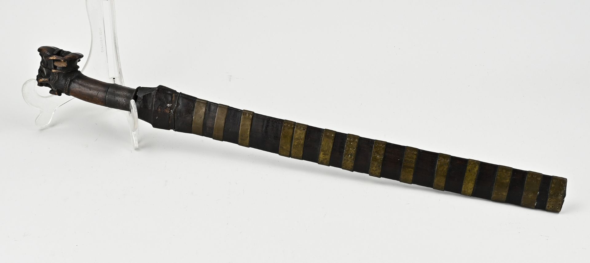 Antique Indonesian machete, L 59 cm. - Image 2 of 2