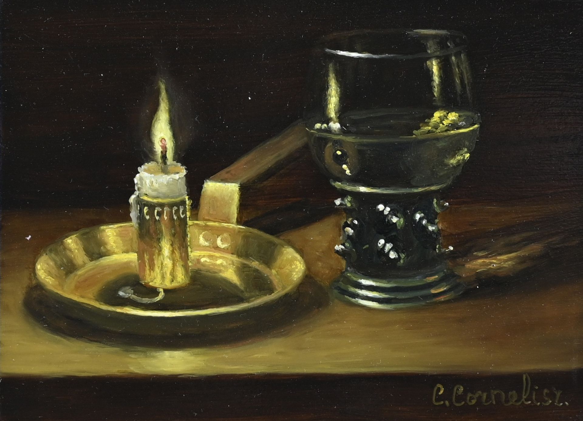 C. Cornelisz, Candlelight with Roemer