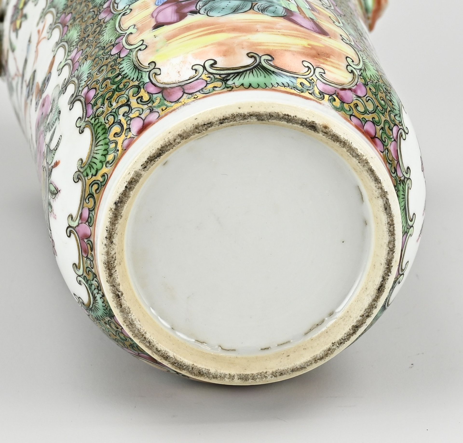 Chinese Canton vase, H 31 cm. - Image 3 of 3