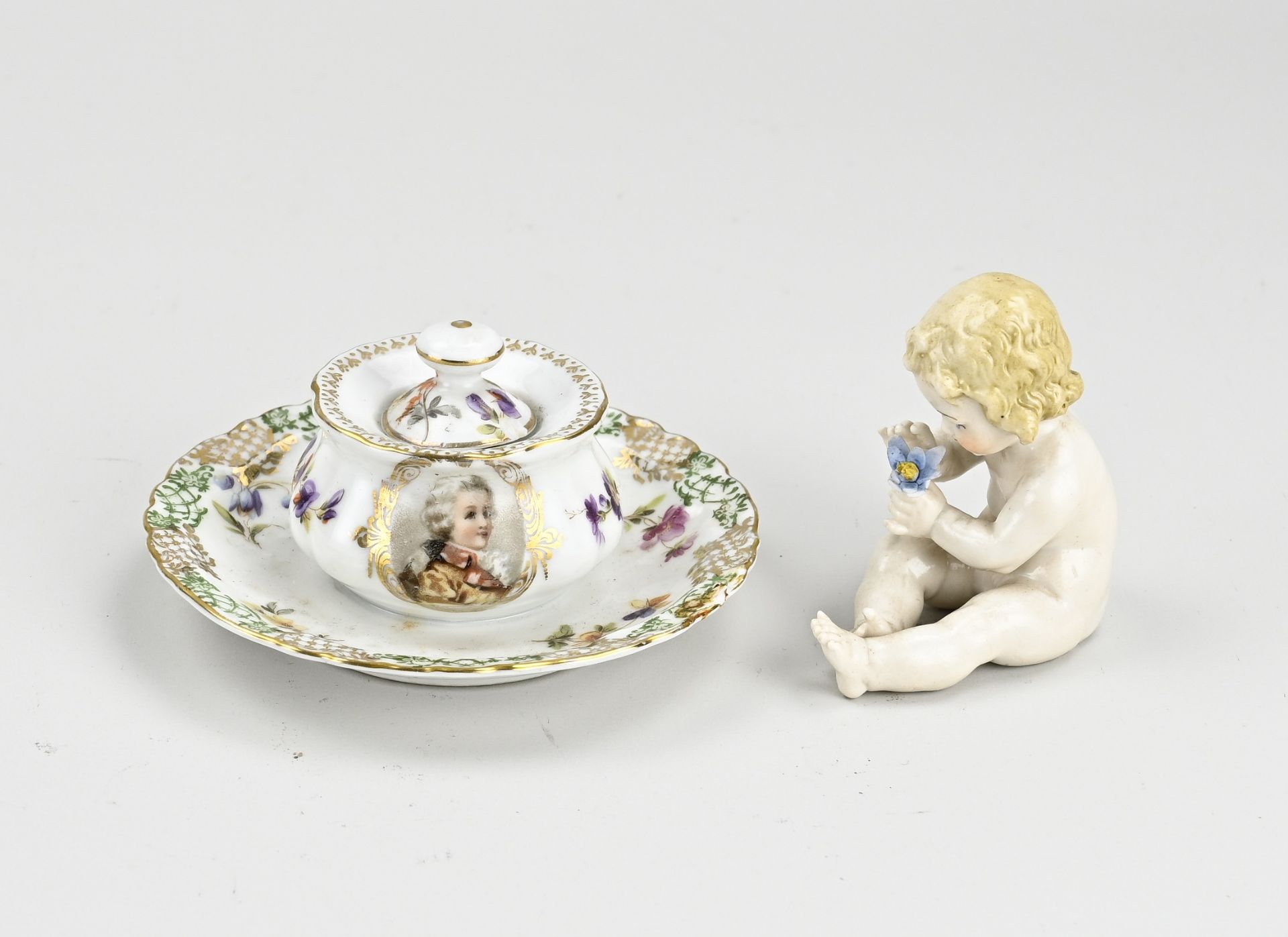 2x Antique Viennese porcelain