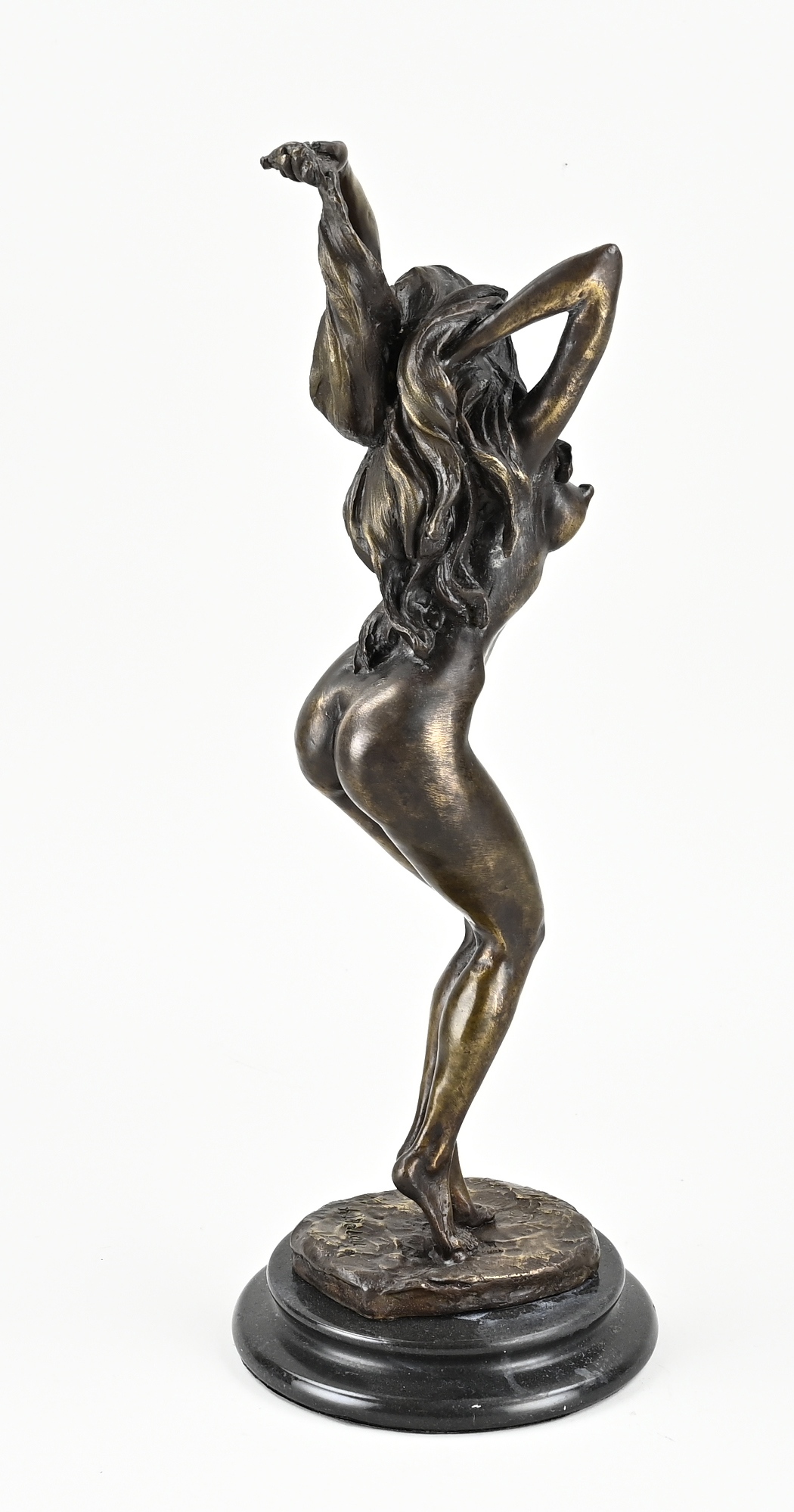 Modern bronze figure, Nude lady - Bild 2 aus 2
