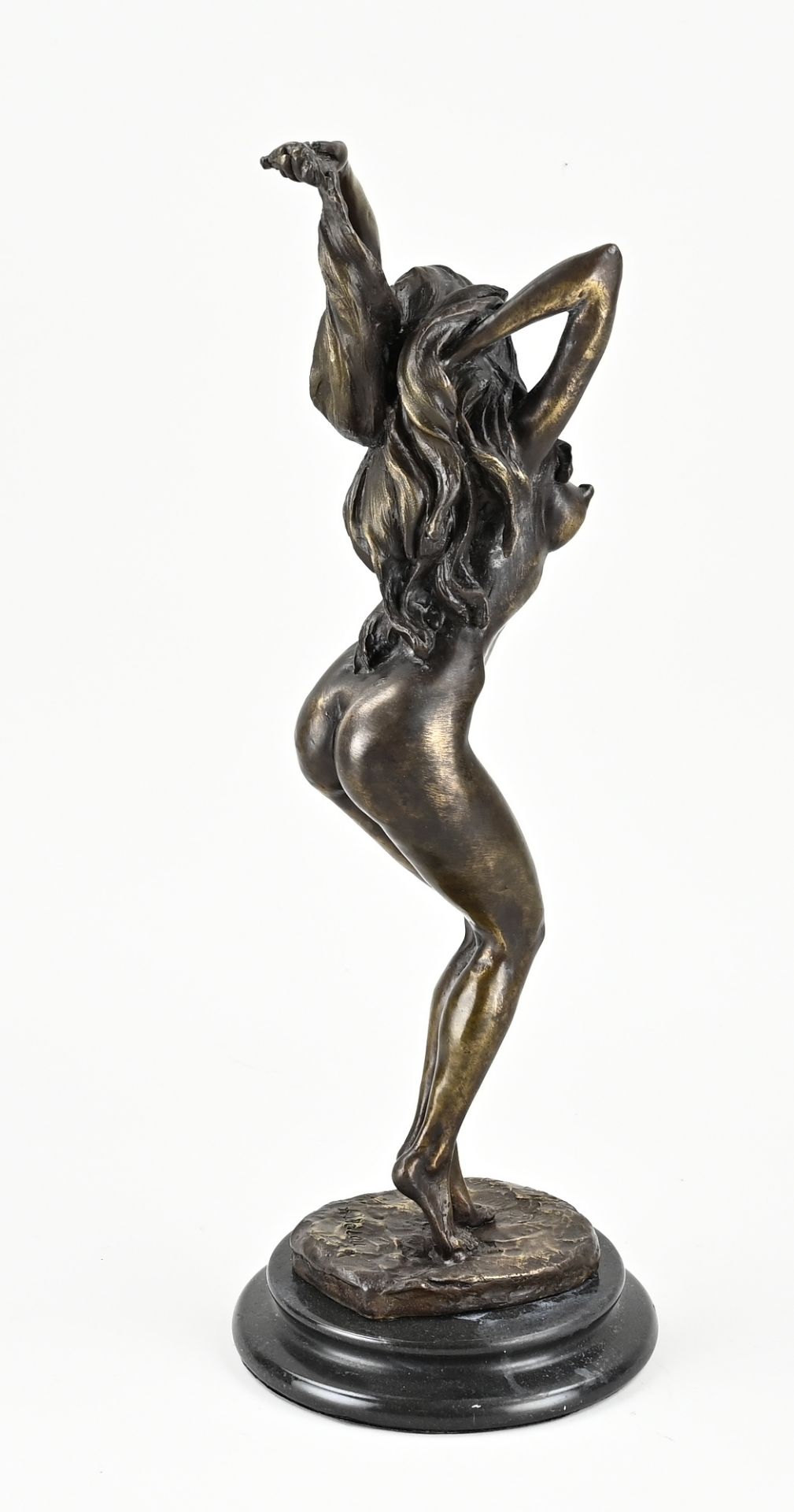 Modern bronze figure, Nude lady - Image 2 of 2
