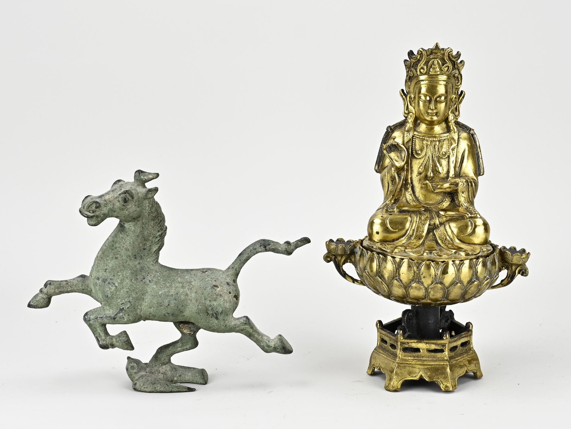 Two parts of Chinese bronze